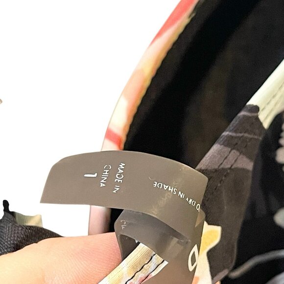 Torrid Floral Print Babydoll Tankini Top Black Twist Front Plus Size 1X - Picture 6 of 8